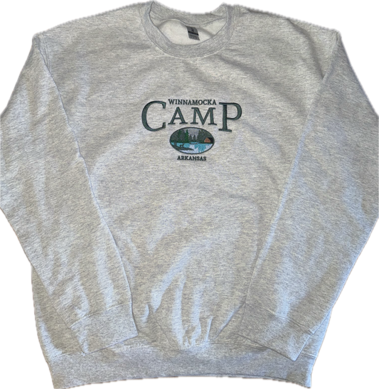 Camp Arkansas Embroidered Crewneck