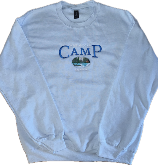 Camp Arkansas Embroidered Crewneck